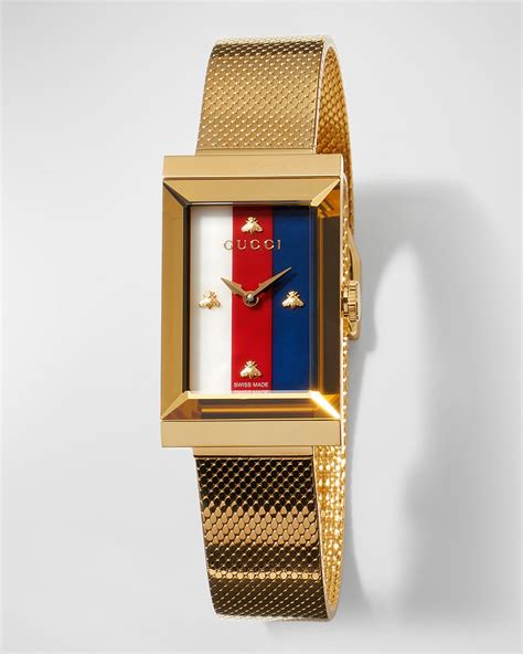 gucci g frame watch gold|Gucci watch small rectangle.